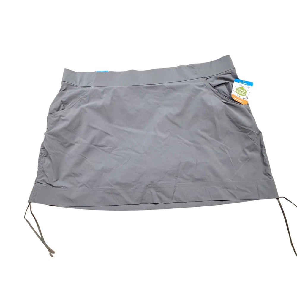 NEW Columbia Womens 3X Gray‎ Omni-Shield Active Skort Hiking Golf Athletic